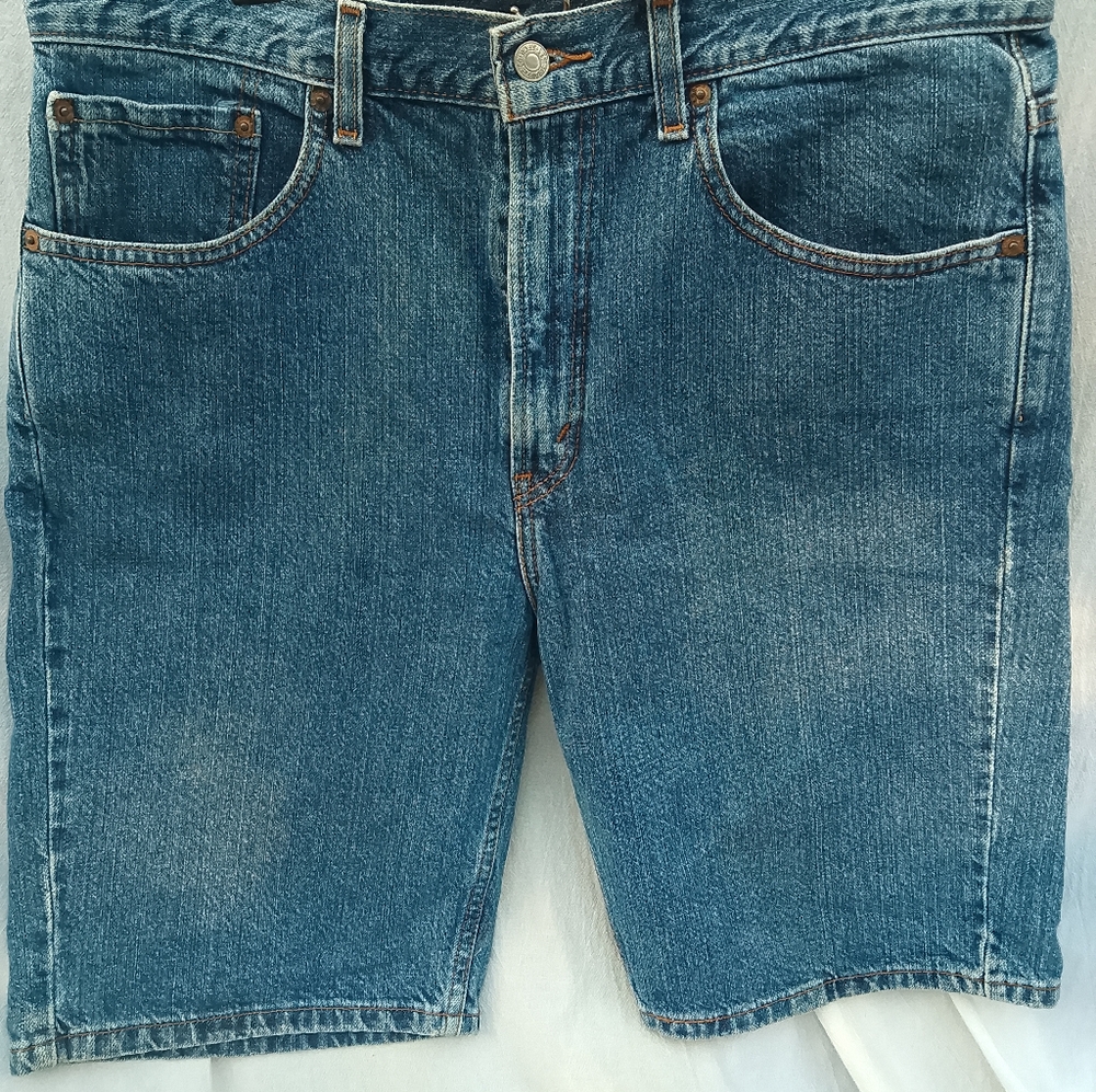 Levi's 505 Vintage 90s Relaxed Fit Jean Shorts Preppy Old Money 34W